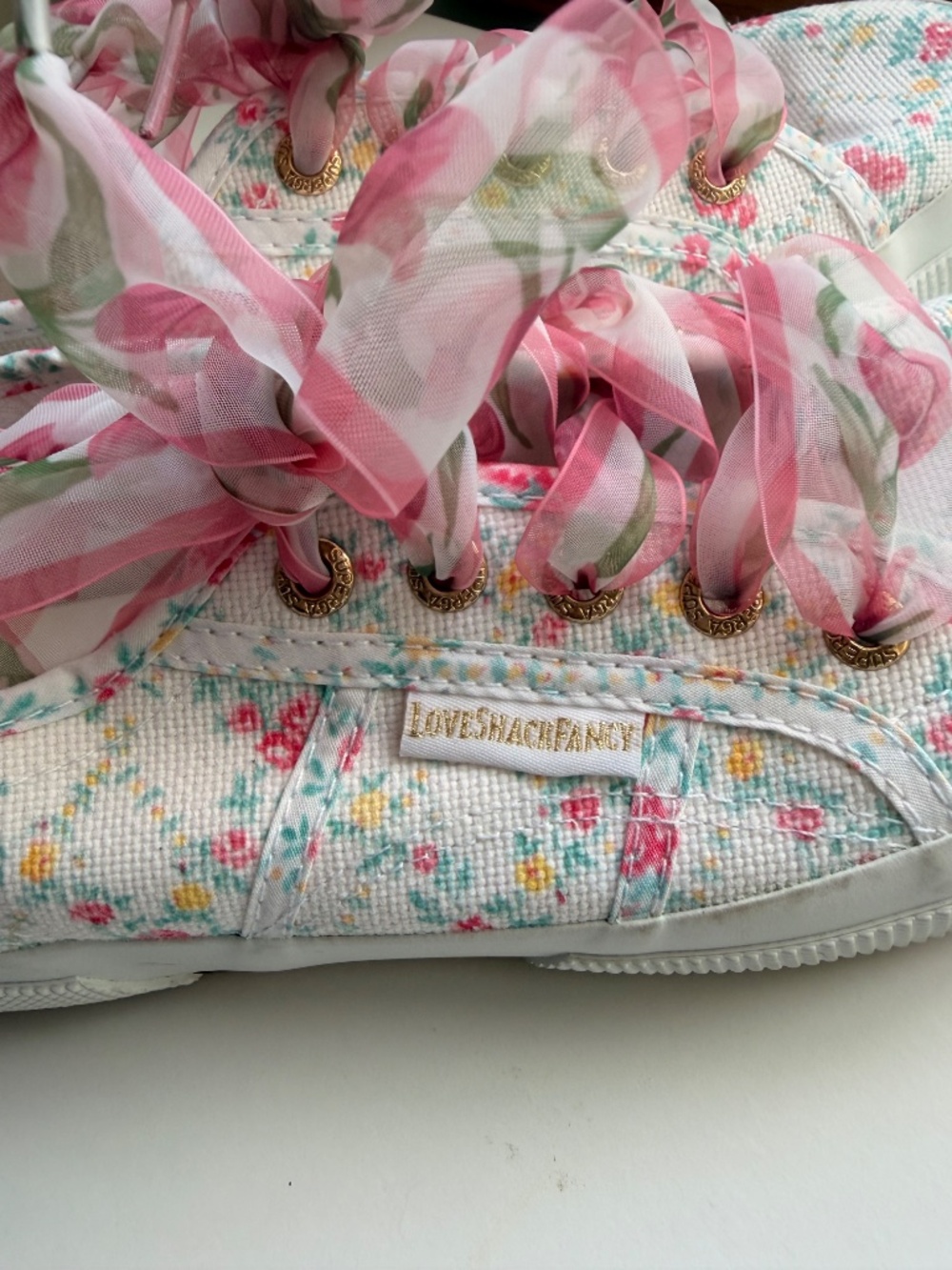 Superga LoveShackFancy Collab size 7.5 Sneakers - Picture 2 of 5